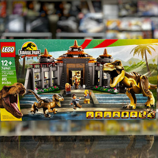 Visitor Center: T. rex & Raptor Attack 76961 - LEGO® Jurassic Park Set Building Kit LEGO®