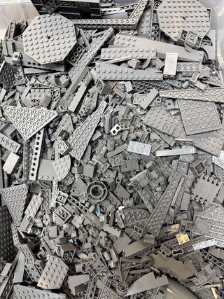 Bulk LEGO® Pieces Sorted by Color Bulk LEGO® Dark Bluish Gray (New Dark Gray) 1/2 lbs