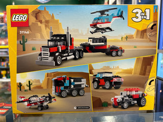 Flatbed Truck with Helicopter, 31146 Building Kit LEGO®   