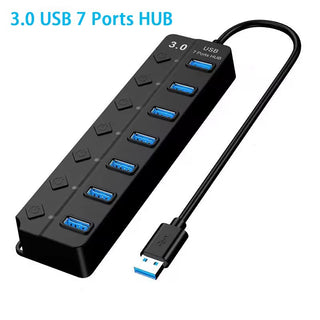 USB Type A 7 Port Hub For Light-Up Parts & MOCs Custom Parts United Brick Co®