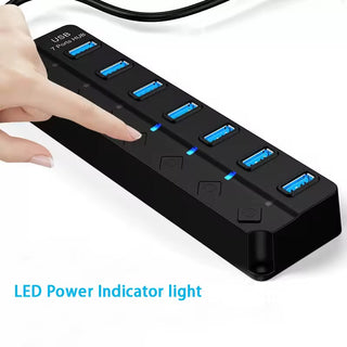 USB Type A 7 Port Hub For Light-Up Parts & MOCs Custom Parts United Brick Co®