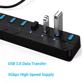USB Type A 7 Port Hub For Light-Up Parts & MOCs Custom Parts United Brick Co®