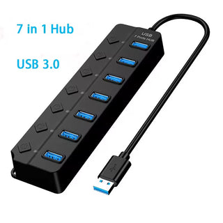 USB Type A 7 Port Hub For Light-Up Parts & MOCs Custom Parts United Brick Co®