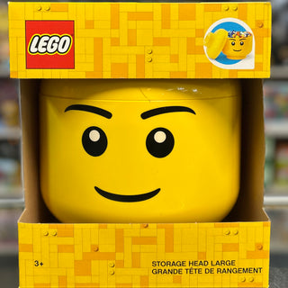 Minifigure Head Storage Container Large - Boy Building Kit LEGO®