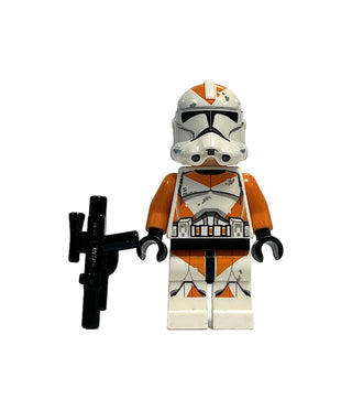 Clone Trooper, 212th Attack Battalion (Phase 2) - Orange Arms, Dirt Stains, Scowl, sw0522 Minifigure LEGO® Like New with Blaster  