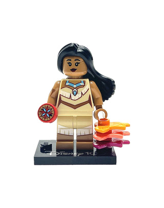 Pocahontas, Disney 100, coldis100-12 Minifigure LEGO® Complete with stand and accessories  
