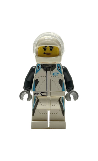 Jaguar I-PACE eTROPHY Driver, sc080 Minifigure LEGO® Like New  - with Helmet Only  