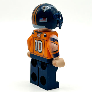 #10 Nix QB Broncos Football Player Minifig - B3 Customs Custom minifigure B3 Customs