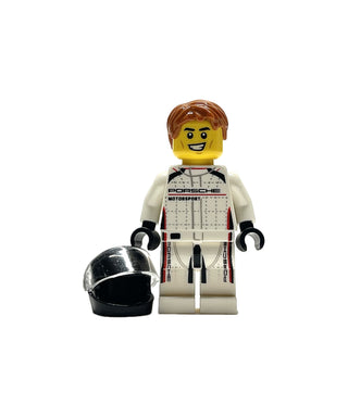 Porsche 963 Driver, sc106 Minifigure LEGO® Like New with Helmet and Hair  