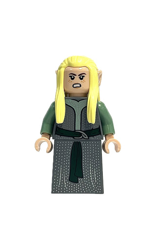 Rivendell Elf - Female, Dark Bluish Gray Robe, lor120 Minifigure LEGO® Like New without Elven Sword  