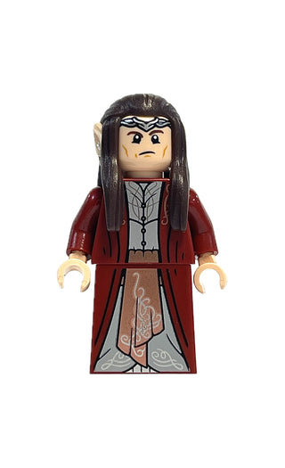 Elrond - Dark Red Robe, lor128 Minifigure LEGO® Like New without Sword and Seated Piece  