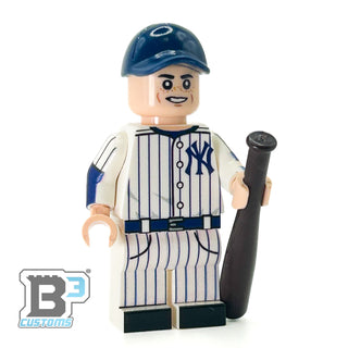 #99 Judge NY Baseball Player Minifig - B3 Customs Custom minifigure B3 Customs