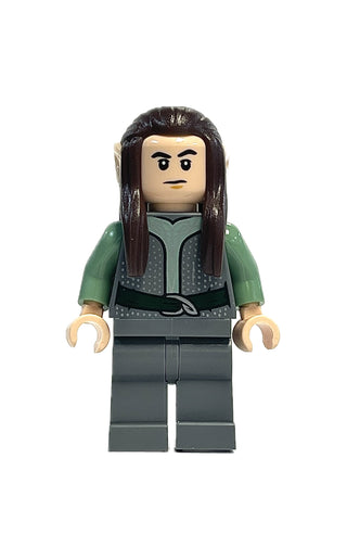Rivendell Elf - Male, Dark Bluish Gray Shirt and Legs, lor122 Minifigure LEGO®   