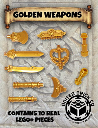 Golden Weapons Pack Parts Pack United Brick Co®