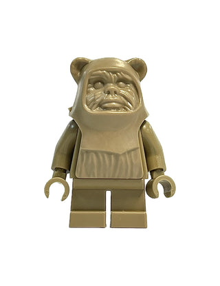 Prototype Wicket (Ewok) Hood Dark Tan Monochrome Minifigure Minifigure LEGO®   