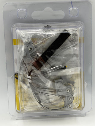 Custom lighting kit containing LED components, wiring, and connectors in clear blister packaging.