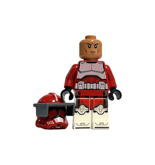 Clone Trooper Commander Fox, Coruscant Guard (Phase 2) - Dark Bluish Gray Visor, Printed Legs, sw1304 Minifigure LEGO®   