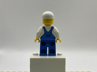 Overalls Blue over V-Neck Shirt - Pet Shop, twn138 Minifigure LEGO®