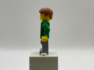 Green V-Neck Sweater - Pet Shop, twn140 Minifigure LEGO®