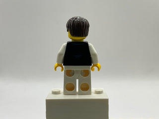 Black vest with Blue Striped Tie - Parisian Restaurant, twn190 Minifigure LEGO®