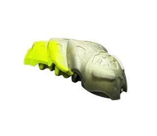 Bionicle Rahkshi Kraata Stage 1 with Marbled Pattern, Part# kraata1 Part LEGO® Pearl Dark Gray Head (Lime Tail)