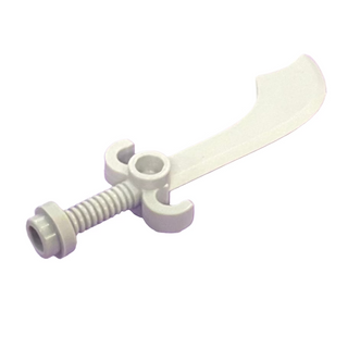 Minifigure, Weapon Sword, Scimitar, Part# 43887 Part LEGO® Light Bluish Gray Very Good