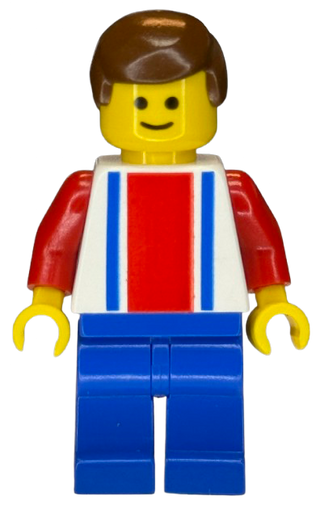 Soccer Player - Red, White, and Blue Team with Number 7 on Back, soc096 Minifigure LEGO®