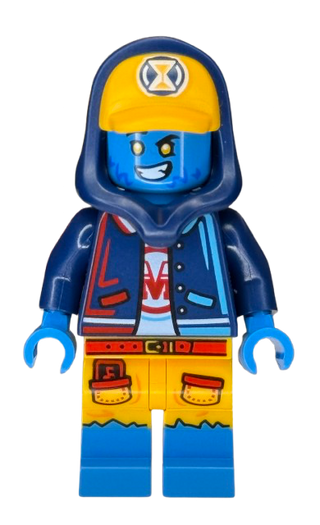 Logan - Minifigure, Dark Blue Jacket, Bright Light Orange Cap, drm060 Minifigure LEGO®