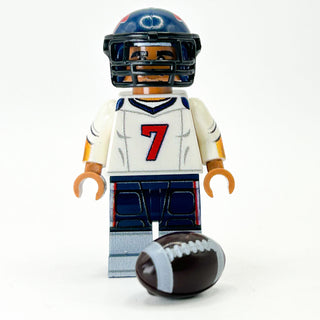 #7 Stroud QB Houston Football Player Minifig made using LEGO parts - B3 Customs Custom minifigure B3 Customs