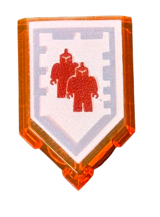 Tile, Modified 2 x 3 Pentagonal with Nexo Power Shield Pattern - Cloning, Part# 22385pb032