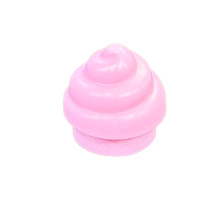 Plate, Round 1 x 1 with Horizontal Swirl / Twist, Part# 53119 Part LEGO® Bright Pink