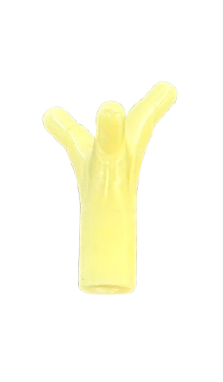 Plant Flower Stem with Bar and 3 Stems Short, Part# 68211 Part LEGO® Tan