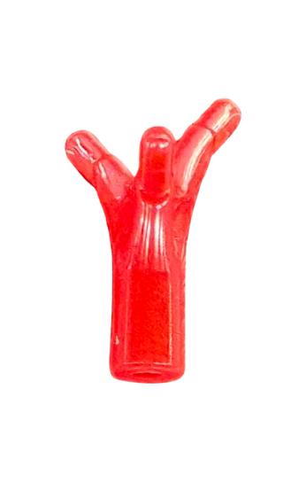 Plant Flower Stem with Bar and 3 Stems Short, Part# 68211 Part LEGO® Trans-Red