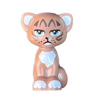 Peri, Cat Friends Style with Dark Brown Facial Markings and White Chest, 11602pb16 Minifigure LEGO®