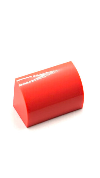 Slope, Curved 1 x 2 with Bottom Stud Holder, Part# 37352 Part LEGO® Bright Pink
