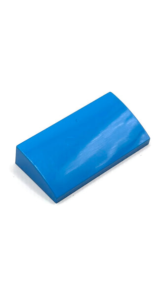 Slope, Curved 2 x 4 x 2/3 with Bottom Tubes, Part# 88930 Part LEGO® Dark Azure