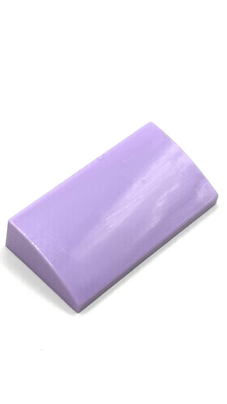 Slope, Curved 2 x 4 x 2/3 with Bottom Tubes, Part# 88930 Part LEGO® Lavender