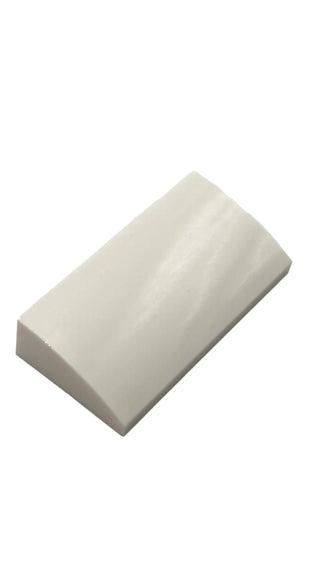 Slope, Curved 2 x 4 x 2/3 with Bottom Tubes, Part# 88930 Part LEGO® White