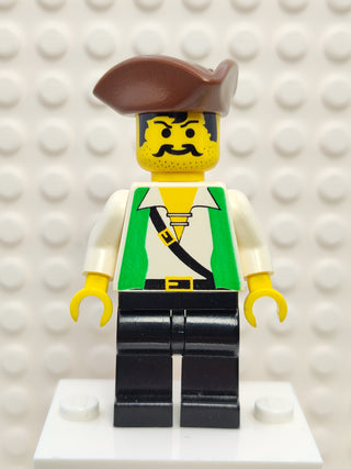 Pirate Green Vest Black Legs, pi048 Minifigure LEGO®   