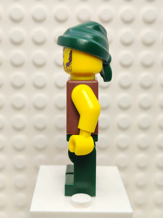 Pirate Vest and Anchor Tattoo Dark Green Legs, pi095 Minifigure LEGO®   