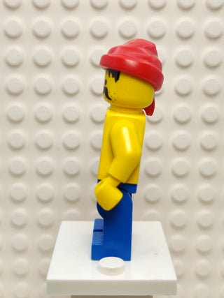 Pirate Red / White Stripes Shirt Blue Legs, pi043 Minifigure LEGO®   