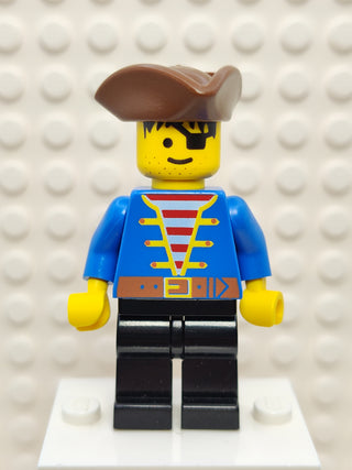 Pirate Blue Jacket Black Legs, pi080 Minifigure LEGO®   