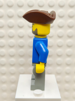 Pirate Brown Shirt Light Gray Legs, pi037 Minifigure LEGO®   