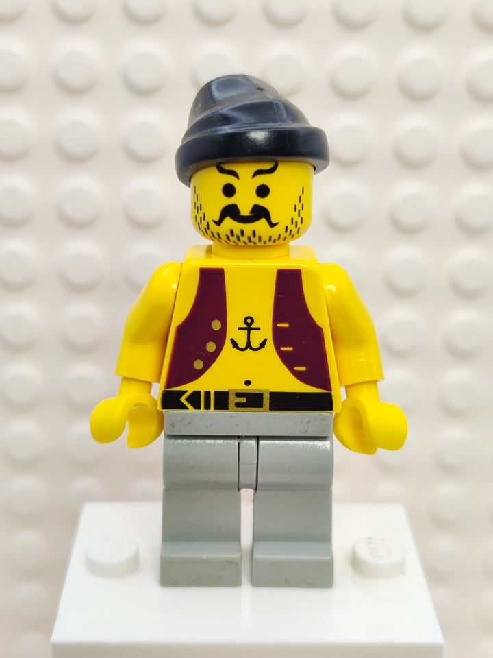 Pirate Anchor Shirt Light Gray Legs, pi012 Minifigure LEGO®   