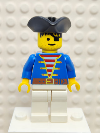 Pirate Blue Jacket White Legs, pi006 Minifigure LEGO®   