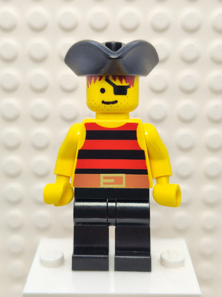 Pirate Red / Black Stripes Shirt, pi025 Minifigure LEGO®   