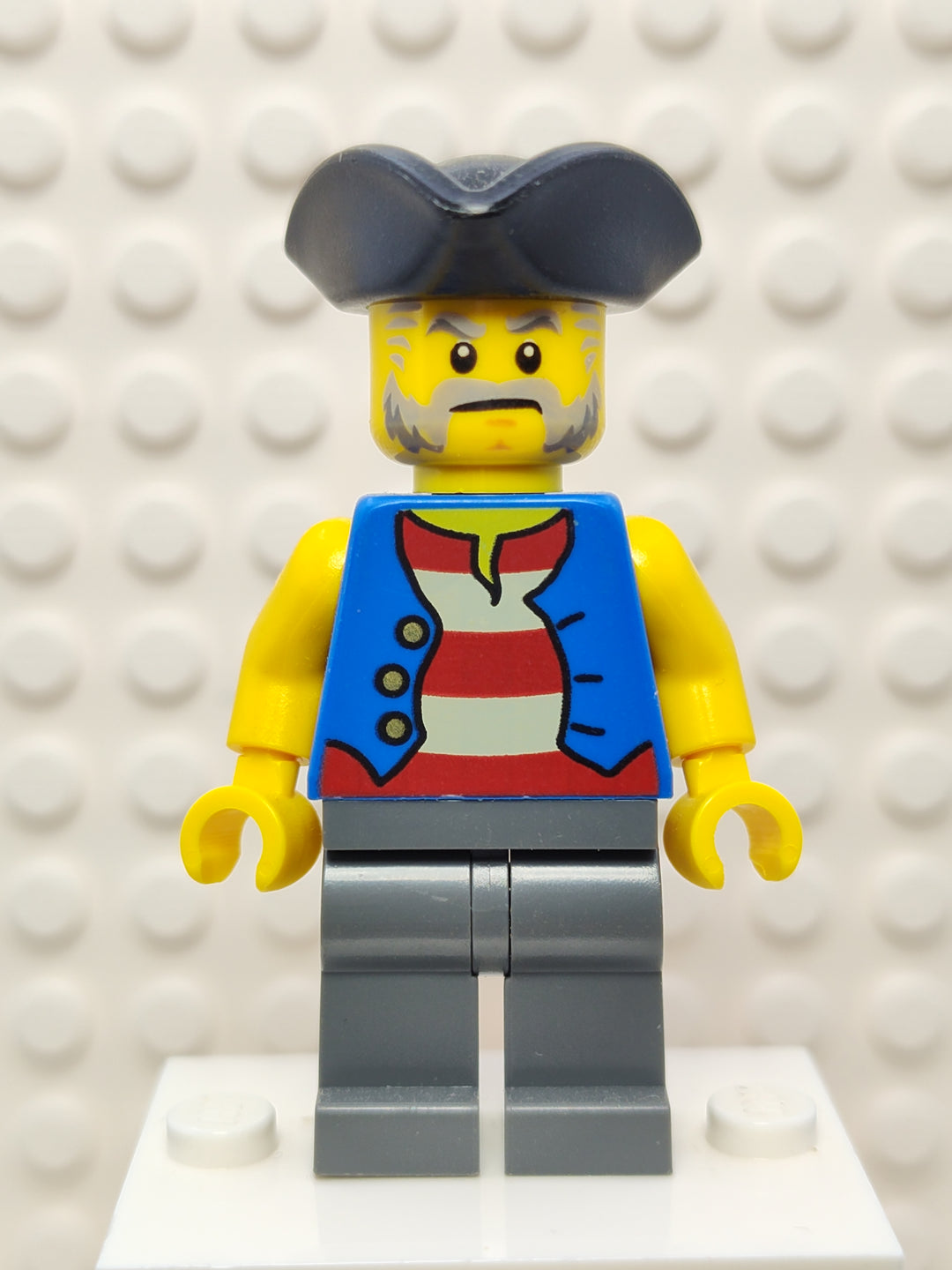 Lego Pirate - Blue Vest Dark Bluish Gray Legs, pi186