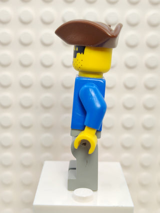 Pirate Blue Jacket Light Gray Legs, pi008 Minifigure LEGO®   