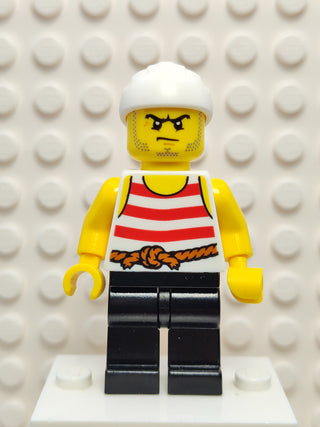 Pirate 8 - Red and White Stripes, pi169 Minifigure LEGO®   