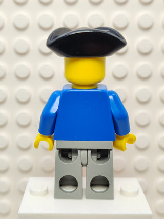 Pirate Blue Jacket Light Gray Legs, pi005 Minifigure LEGO®   